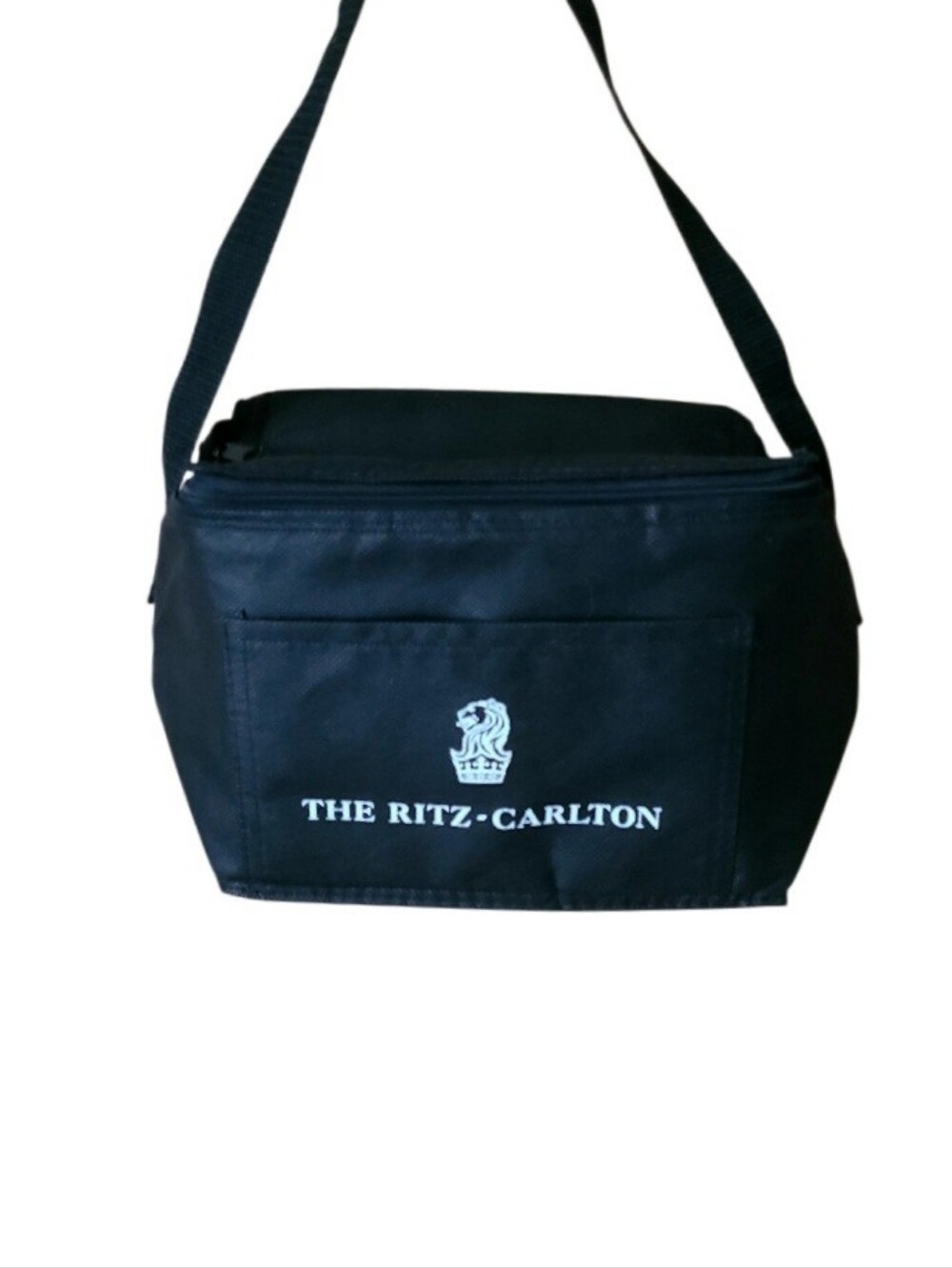 Black Insulated Cooler Bag Featuring The Ritz Carlton Logo